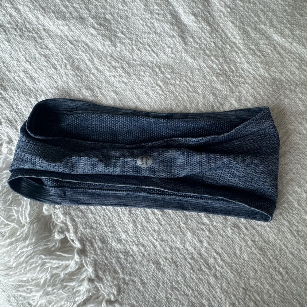 Lululemon Athletica Blue Hair Accessory with Ribbed Texture